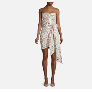 NWT Tory Burch Taffeta Confetti Floral Mini Party Dress Sz 8